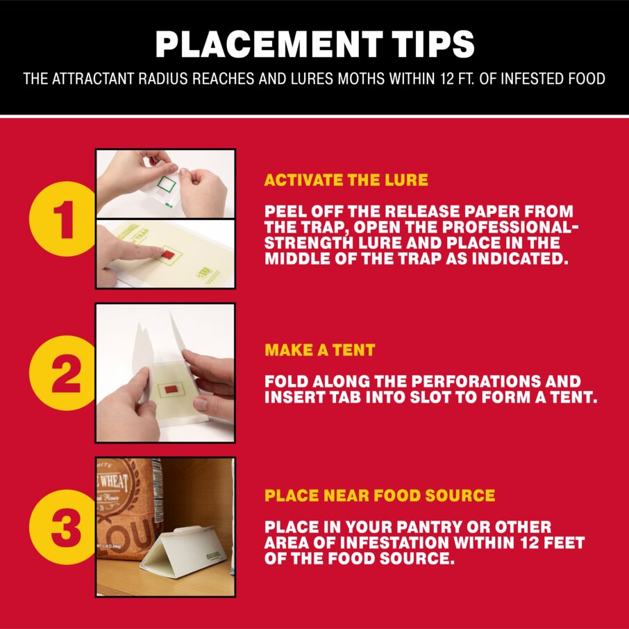 Pantry Pest & Moth Pheromone Infused Glue Board Traps Pantry Pest & Moth Pheromone Infused Glue Board Traps