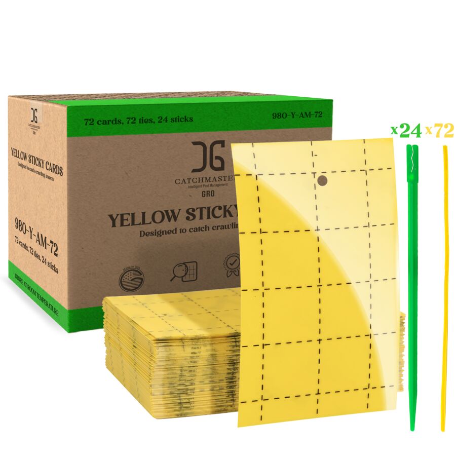 3"x5" Double-Sided Yellow Sticky Card Insect Trap 3"x5" Double-Sided Yellow Sticky Card Insect Trap