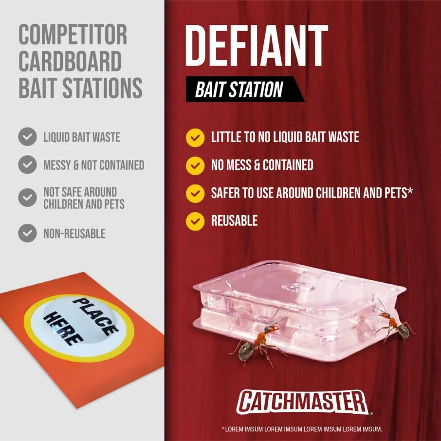 DEFIANT™ Classic Liquid Ant Bait Station Refills - 20 Pack DEFIANT™ Classic Liquid Ant Bait Station Refills - 20 Pack