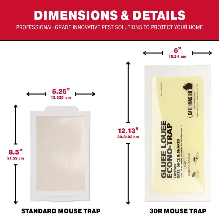 Gluee Louee Heavy Duty Econo-Trap Glue Board Traps Gluee Louee Heavy Duty Econo-Trap Glue Board Traps