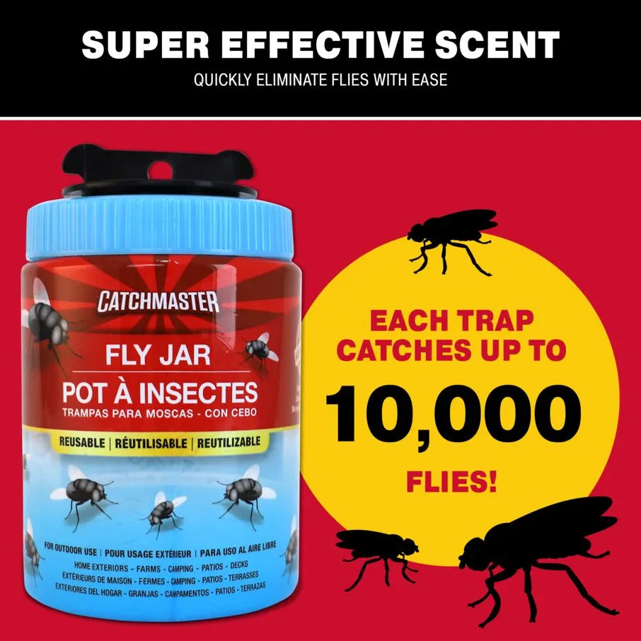 Reusable Trap Fly Jar 2 Count Reusable Trap Fly Jar 2 Count