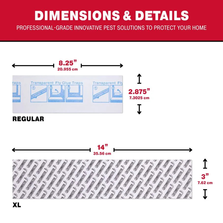 Bug and Fly Clear Window Strip Traps Bug and Fly Clear Window Strip Traps