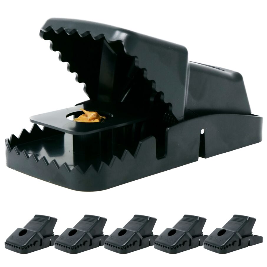 Catchmaster Jumbo Snapper Quick Set Rat, Mouse Snap Trap - 6 Pack