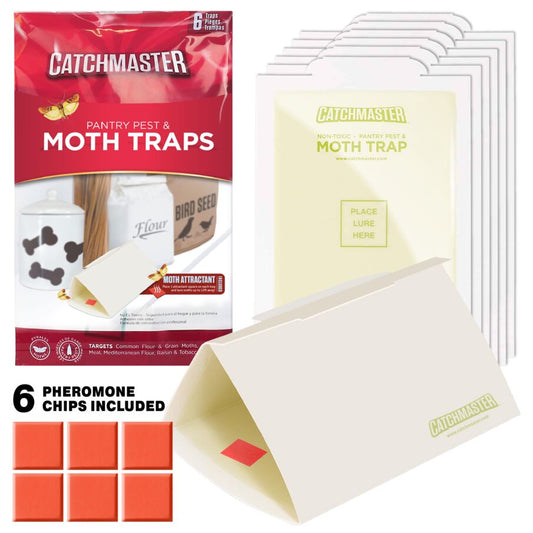 Pantry Pest & Moth Glue Board Traps With Pheromones