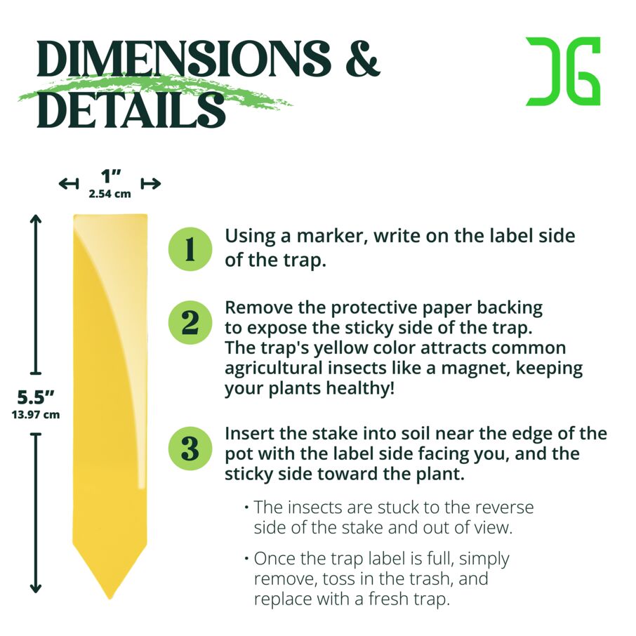 Catchmaster Dual Action Plant Stakes - 100 Pack