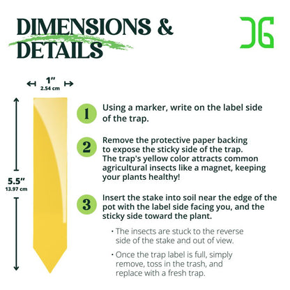 Catchmaster Dual Action Plant Stakes - 100 Pack