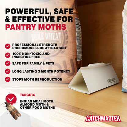 Pantry Pest & Moth Glue Board Traps With Pheromones