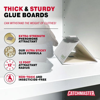 Clothes & Closet Moth Glue Board Traps