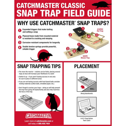 Catchmaster Mouse Wooden Snap Trap 602PE