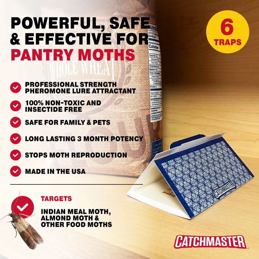Pro Pest Pantry Moth & Beetle Traps 2 Pre-Baited Traps
