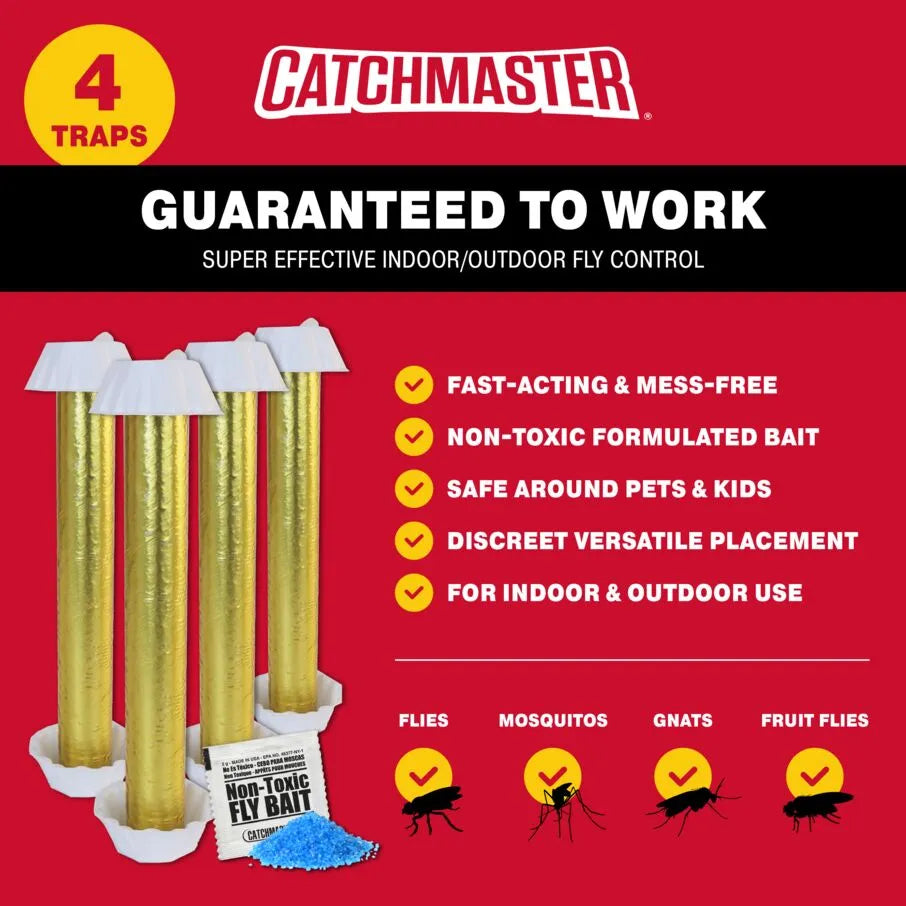 Gold Stick Fly Sticky Traps – Catchmaster