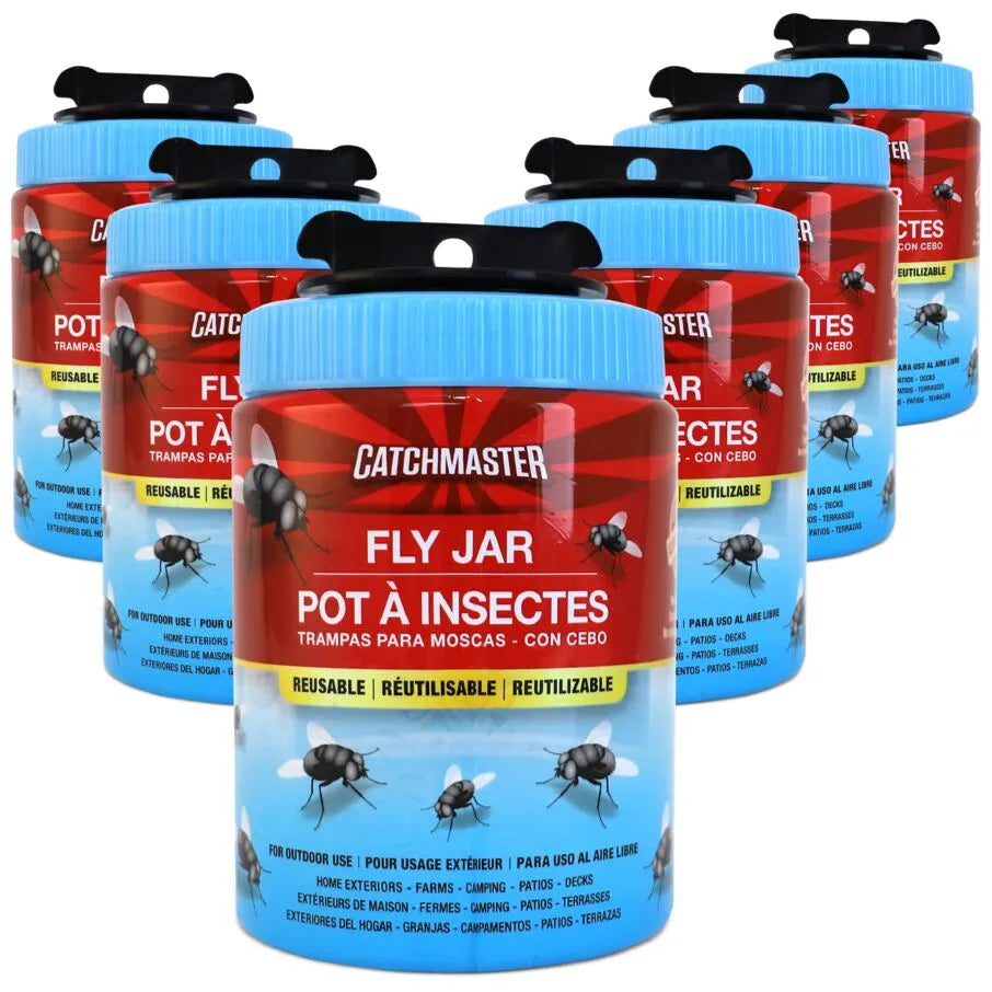 Reusable Fly Jar Traps With Food-Based Lure - Catchmaster