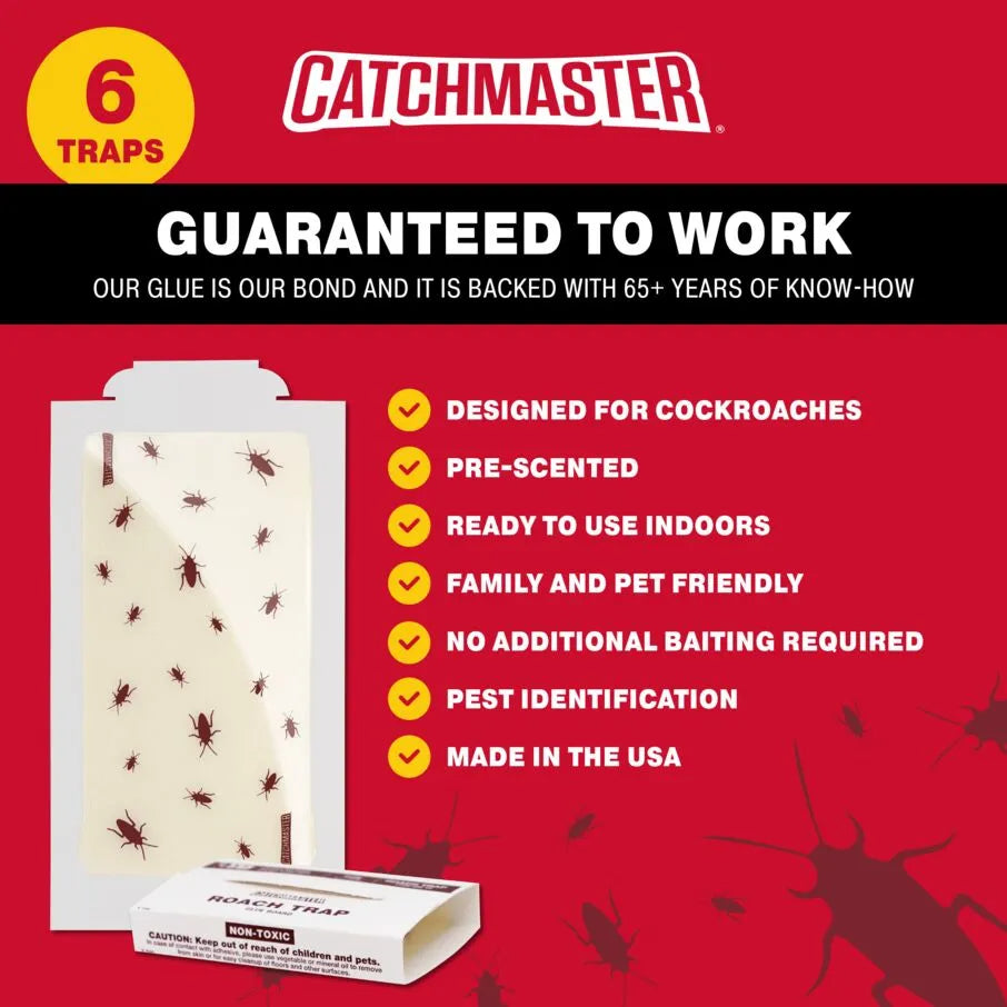 Catchmaster 100i – Trampas Cucarachas – 30 Piezas – Trampas Adhesivas de  máxima Calidad para Cucarachas – Sin Veneno ni biocidas – Trampa Anti